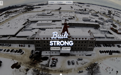 An image of a website made with thundr.