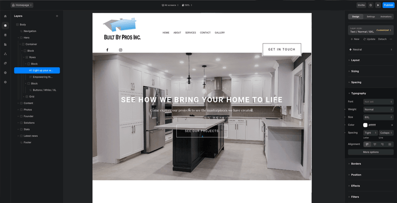 A website builder that is hard to use